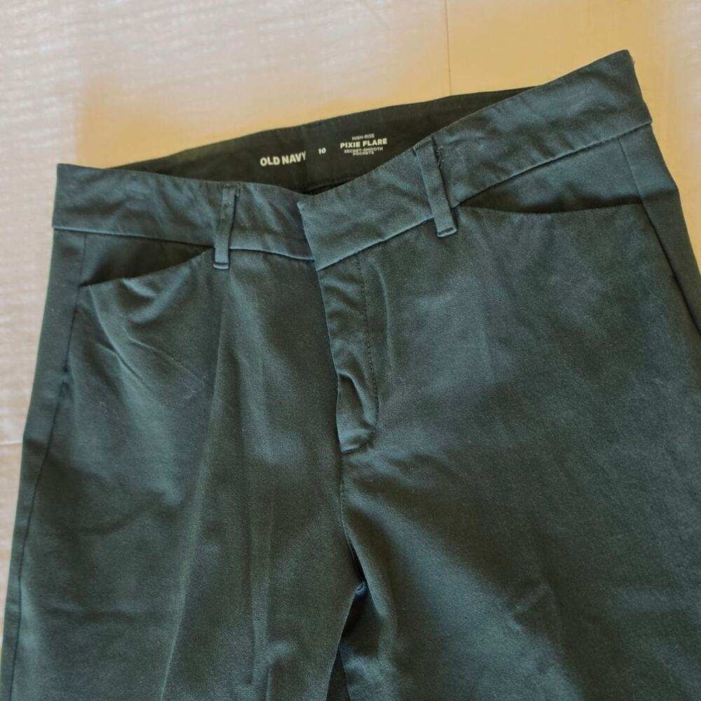 ON High rise Pixie Flare jeans / pants size 10/ Sprue sage Green